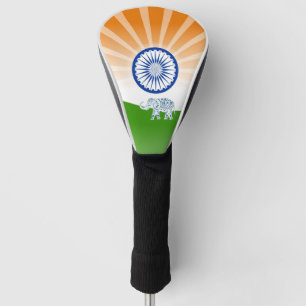 Couvre-club De Golf Drapeau "paysage" indien