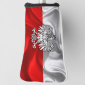 Couvre-club De Golf Drapeau polonais (Tourné à 90°)