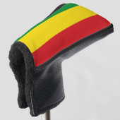 Couvre-club De Golf Drapeau rastafarien Rasta Ethiopie (Devant 3/4)