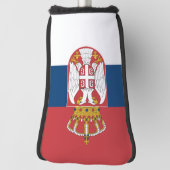 Couvre-club De Golf Drapeau serbe & Golf Serbie sport Couvertures /clu (Tourné à 90°)