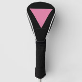 Couvre-club De Golf Drapeau triangle rose de SlipperyJoe drapeau rose (Devant)