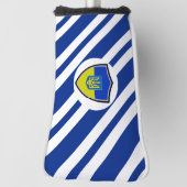 Couvre-club De Golf Drapeau ukrainien (Tourné à 90°)