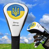 Couvre-club De Golf Drapeau ukrainien & Clubs de Golf Monogrammes Couv