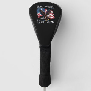 Couvre-club De Golf Drapeau USA de l'aigle du 4 juillet 250 ans 1776 2
