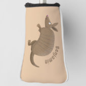 Couvre-club De Golf Drôle armadillo joyeux dessin animé (Tourné à 90°)
