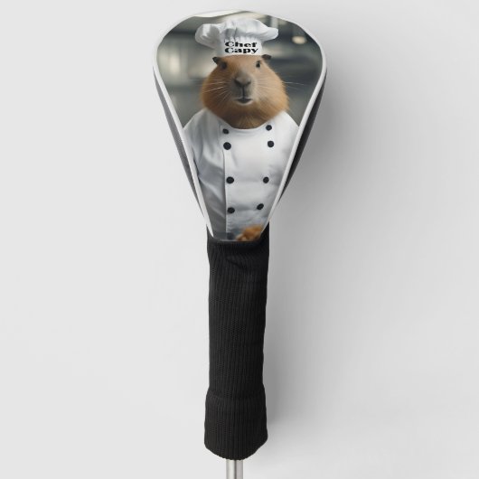 Couvre-club De Golf Drôle Chef Capybara (Devant)