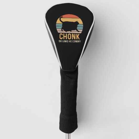 Couvre-club De Golf Drôle Chonk Chat Mème (Devant)