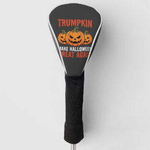 Couvre-club De Golf Drôle de citrouille Trumpkin Halloween Parodie