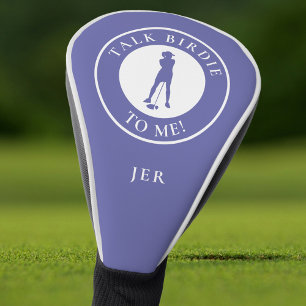 Couvre-club De Golf Drôle de dicton Parle Oiseau à Moi Monogramme pers
