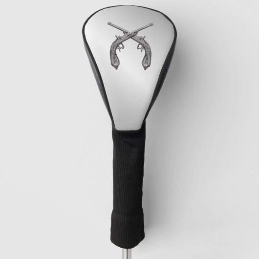 Couvre-club De Golf Dueling Pistols Silver (Devant)