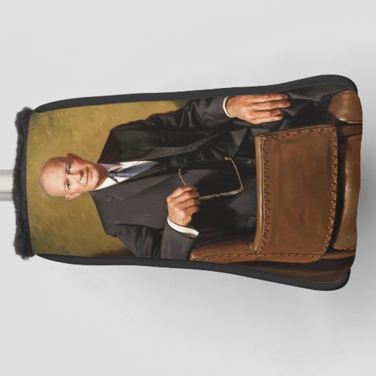 Couvre-club De Golf Dwight Eisenhower Président Portrait de la Maison (Devant)