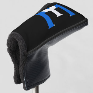 Couvre-club De Golf E Monogramme superposé sur le drapeau écossais