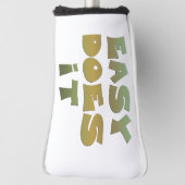 Couvre-club De Golf Easy It Slogan Green Gold (Tourné à 90°)