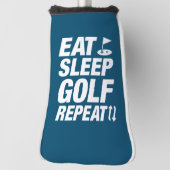 Couvre-club De Golf Eat Sleep Golf Repeat (Tourné à 90°)