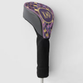 Couvre-club De Golf Écaille de sirène Monogram violet or (Incliné)
