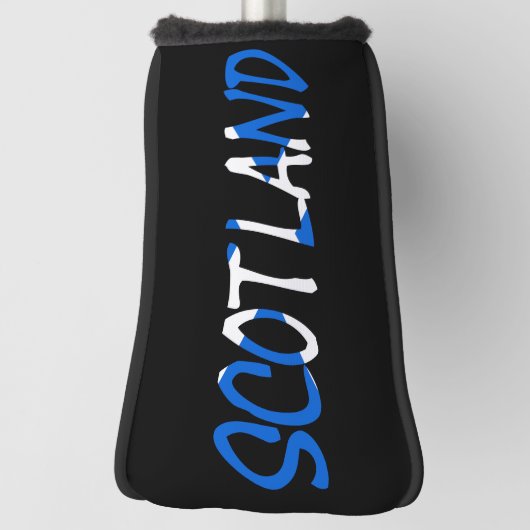 Couvre-club De Golf Ecosse superposée sur le drapeau écossais pccn (Tourné à 90°)