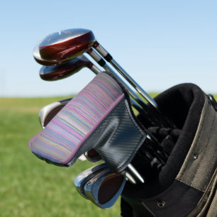 Couvre-club De Golf Écran TV cassé Rainbow strié