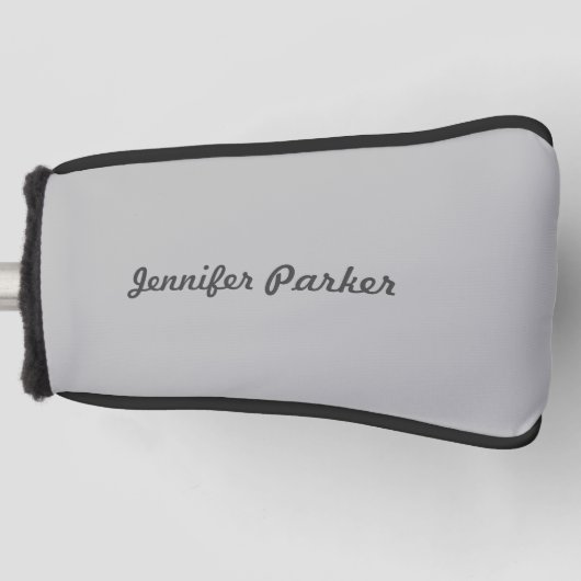 Couvre-club De Golf Écriture manuscrite classique Votre nom (Devant)