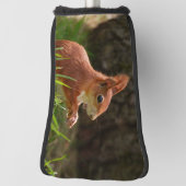 Couvre-club De Golf Écureuil rouge joyeux (Tourné à 90°)