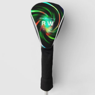 Couvre-club De Golf Effet de torsion Vert Personnalisé