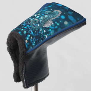 Couvre-club De Golf Élégance en mouvement : Aqua Seahorse sur Aqua Bok