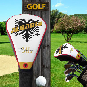 Couvre-club De Golf Élégant Albanie Patriotic Golf & drapeau albanais