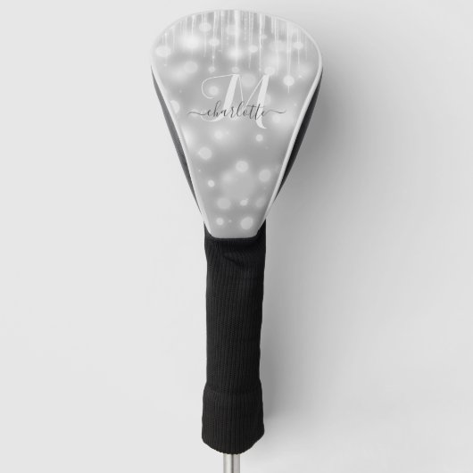 Couvre-club De Golf Elegant and Glitzy Gray/Grey Sparkle (Devant)