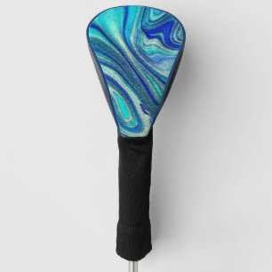 Couvre-club De Golf Elégant Aquamarine Paua Rainbow Shell inspiré