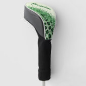 Couvre-club De Golf Élégant Empreinte de léopard vert (Incliné)