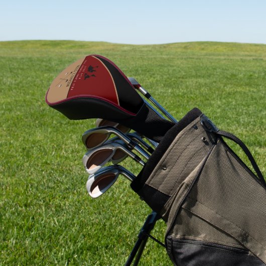 Couvre-club De Golf élégant moderne rouge foncé (In Situ)