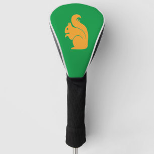 Couvre-club De Golf Élégant monogramme d'écureuil personnalisé