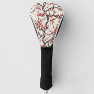 Couvre-club De Golf Élégant Motif sans couture en fleur de cerisier (1