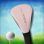 Couvre-club De Golf Élégant rose Dusty Nom de script Coeur *<br><div class="desc">Ce design féminin élégant présente une belle typographie — avec un coeur — pour son prénom. Parfait comme cadeaux de jour de la mère, anniversaire, Noël ou juste pour la raison. Toute question de conception ou demande spéciale, juste un conversation ou un email : charmdesignstudio@rcn.com et nous serons heureux de...</div>