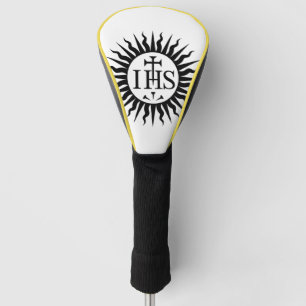 Couvre-club De Golf Emblème du monogramme de la Compagnie de Jésus
