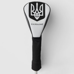 Couvre-club De Golf Emblème graphique contemporain Tryzub de l'Ukraine