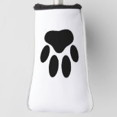 Couvre-club De Golf Empreinte de chien (Tourné à 90°)