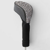 Couvre-club De Golf Empreinte de léopard blanc (Incliné)