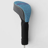 Couvre-club De Golf Empreinte de léopard bleu (Incliné)
