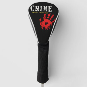 Couvre-club De Golf empreintes digitales criminelles Golf Head Cover