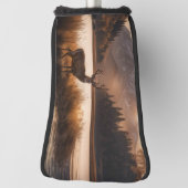 Couvre-club De Golf Énorme cerf à cheval sur le lac Mountain (Tourné à 90°)