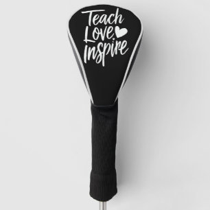 Couvre-club De Golf Enseigner Amour Inspirer Cadeau de la Fête des Ens
