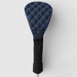 Couvre-club De Golf Entreprise Géométrique Luxueuse et Élégante Navy e