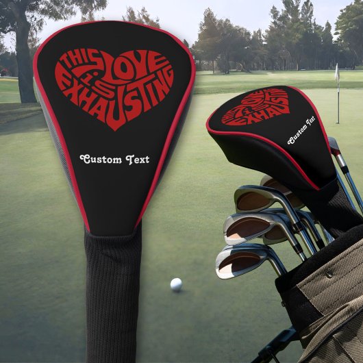 Couvre-club De Golf Épuisant l'amour