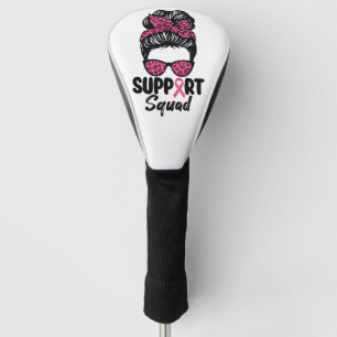 Couvre-club De Golf Équipe de soutien Nœud désordonné Guerrière rose C