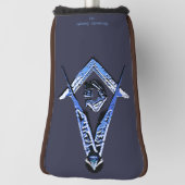 Couvre-club De Golf Esprit maçonnique (bleu) (Tourné à 90°)