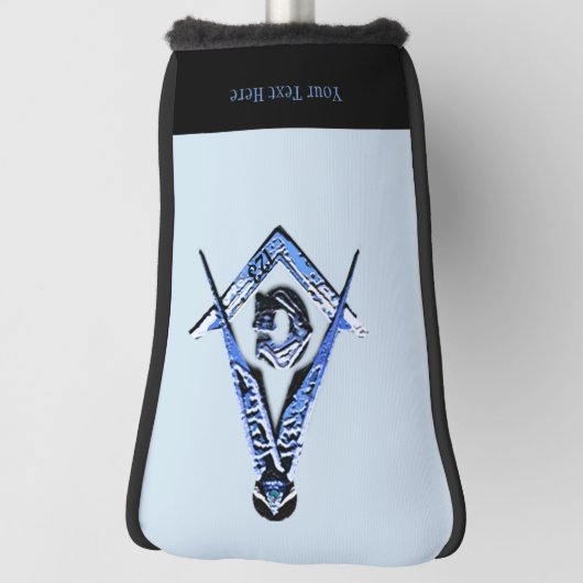 Couvre-club De Golf Esprit maçonnique (BLEU) (Tourné à 90°)