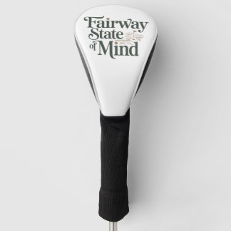 Couvre-club De Golf État d'esprit Fairway Minimal Retro Golf Lifestyle