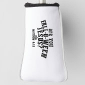 Couvre-club De Golf Êtes-vous Chute-O-Ween Jésus Christian Halloween (Tourné à 90°)