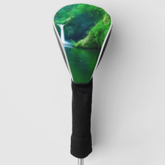 Couvre-club De Golf Étui iPhone à texture de mousse abstraite verte