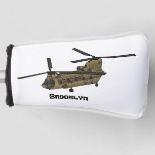 Couvre-club De Golf Exemple d'hélicoptère militaire Chinook